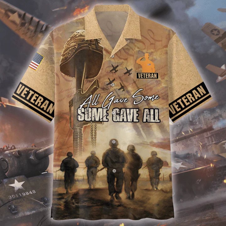 All Gave Some Some Gave All – Us Veteran Hawaiian Shirt