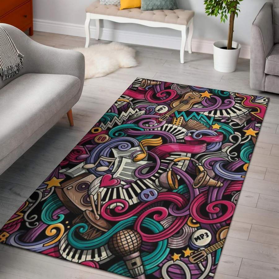 2020 Musical Art Area Rug Carpet