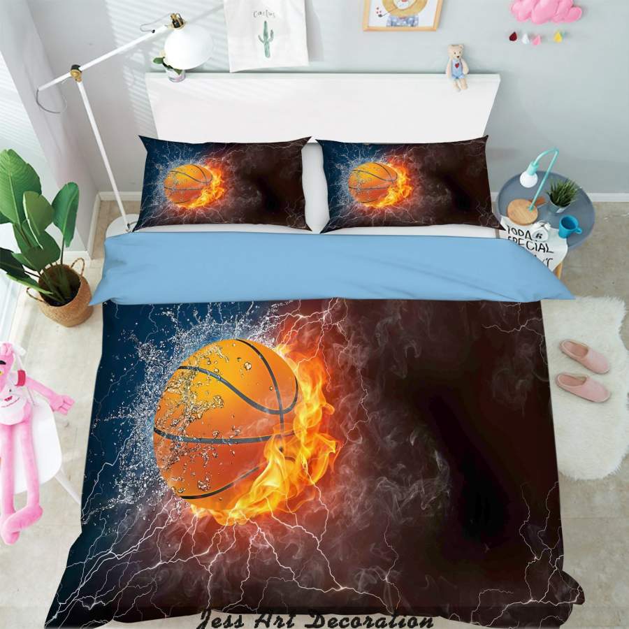 3D Basketball Quilt Cover Set Bedding Set Pillowcases  103