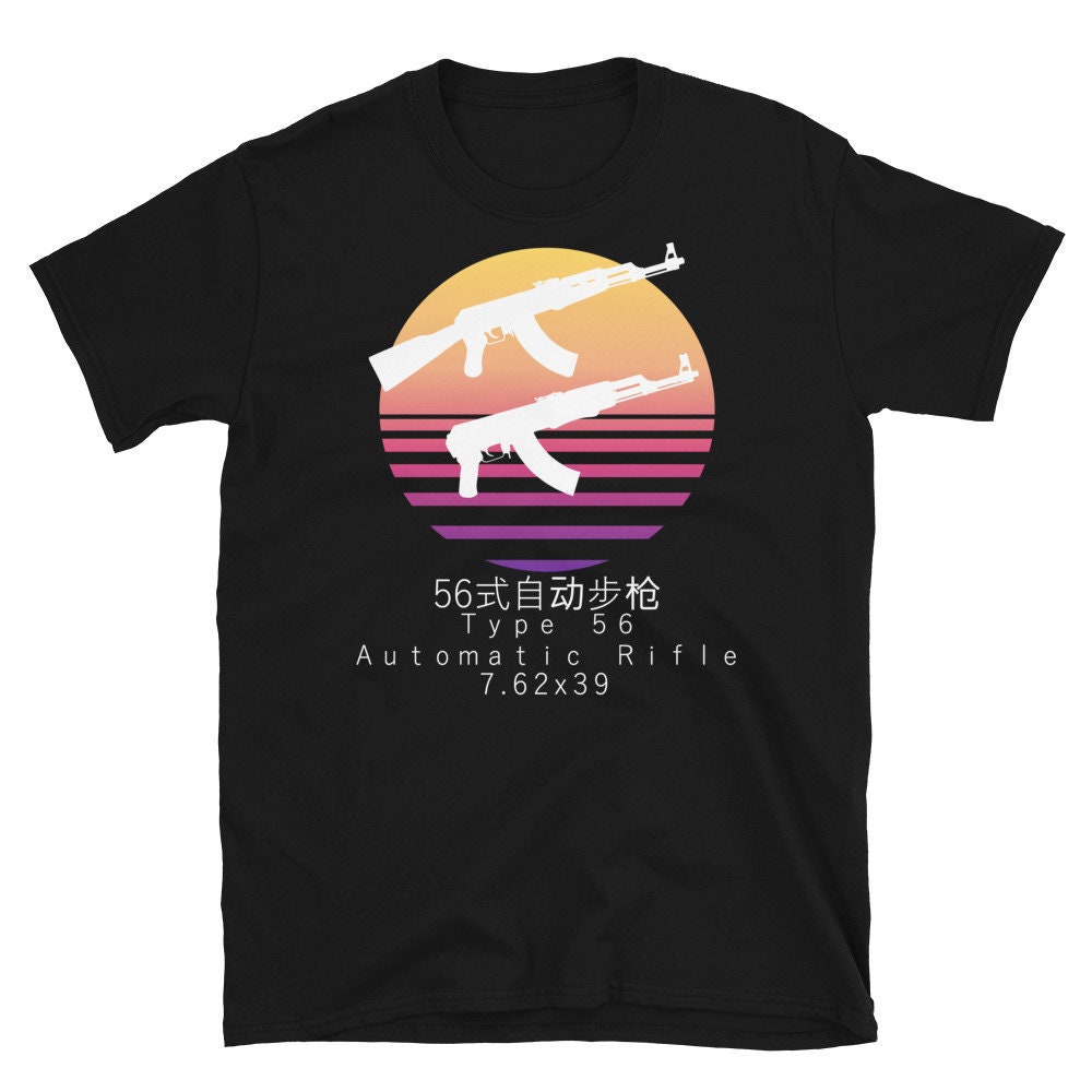 Type 56 Vaporwave – AK47, Kalashnikov, Chinese, Aesthetic, Meme T-Shirt