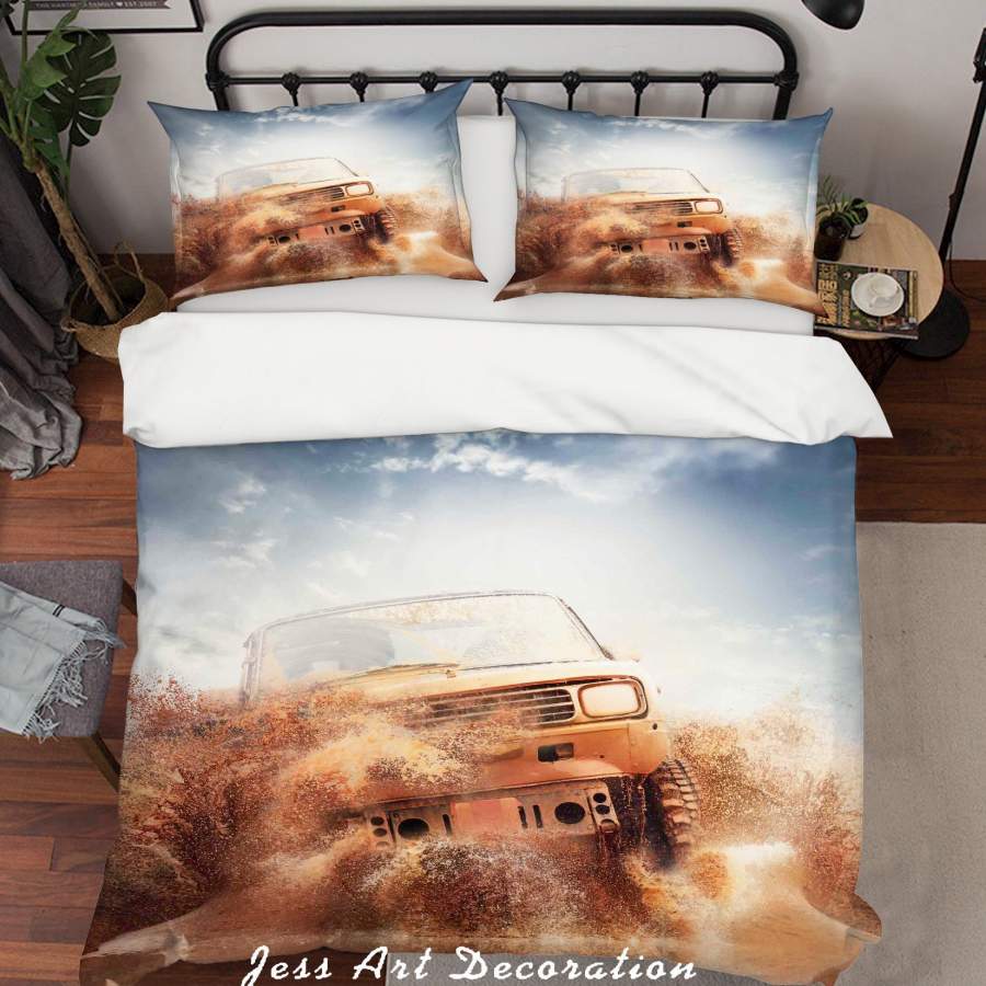 3D Off Road Jumbo Quilt Cover Set Bedding Set Duvet Cover Pillowcases A032 LQH