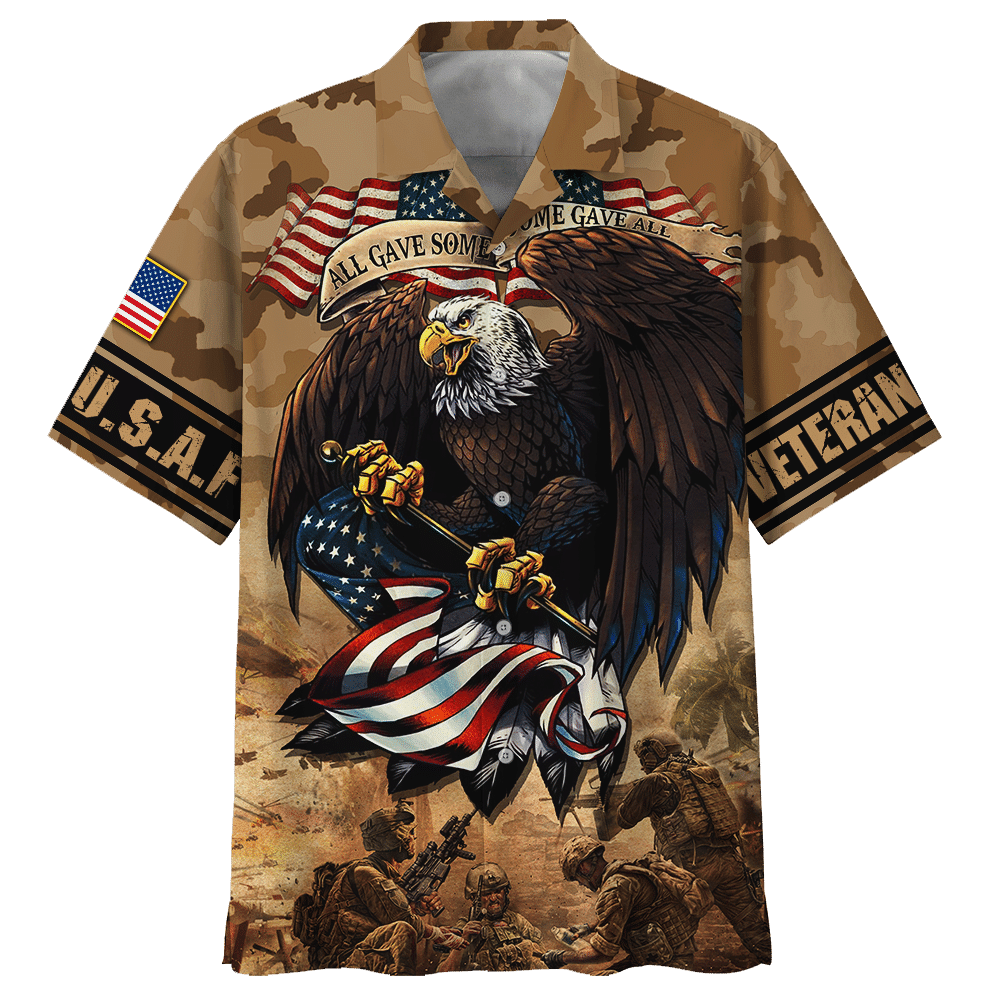 Air Force Eagle All Gave Some Some Gave All Hawaiian Shirt