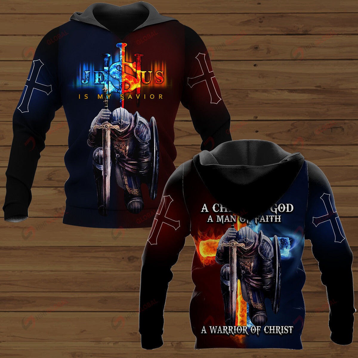 A Warrior Of Christ Templar Knight Christian Hoodie