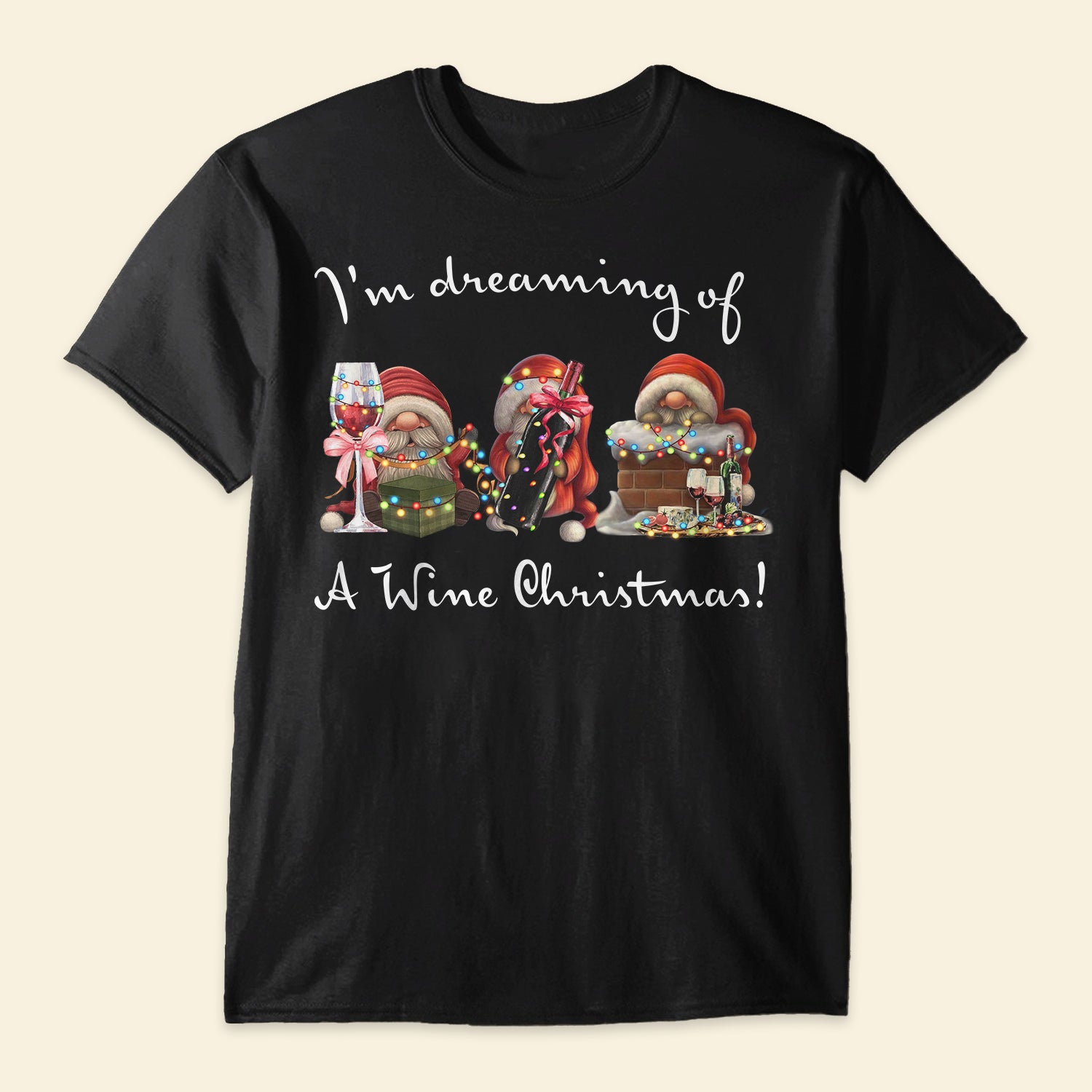 Wine Gnomies White Christmas – Shirt