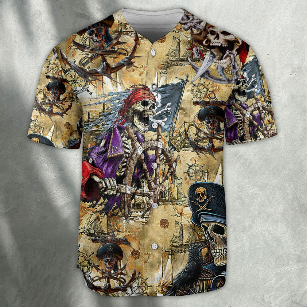 Pirate Skull Amazing Cool Baseball Jersey
