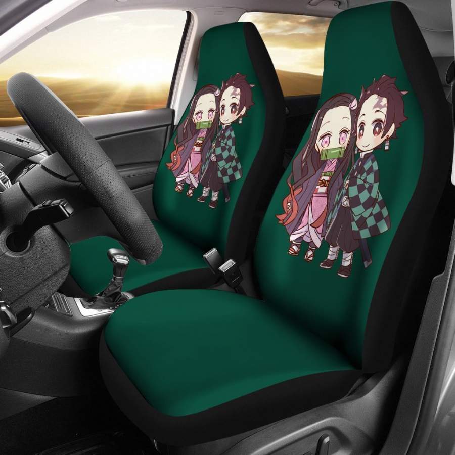 Tanjiro Kamado & Nezuko Kamado Kimetsu No Yaiba Car Seat Covers