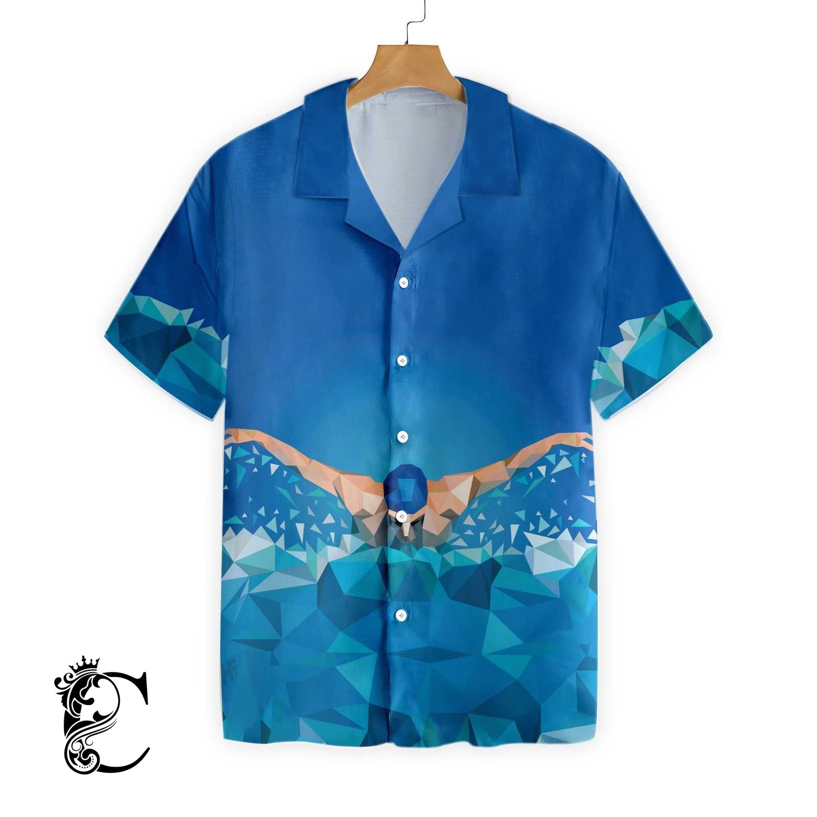 Swimming Man Ez14 1702 Hawaiian Shirt