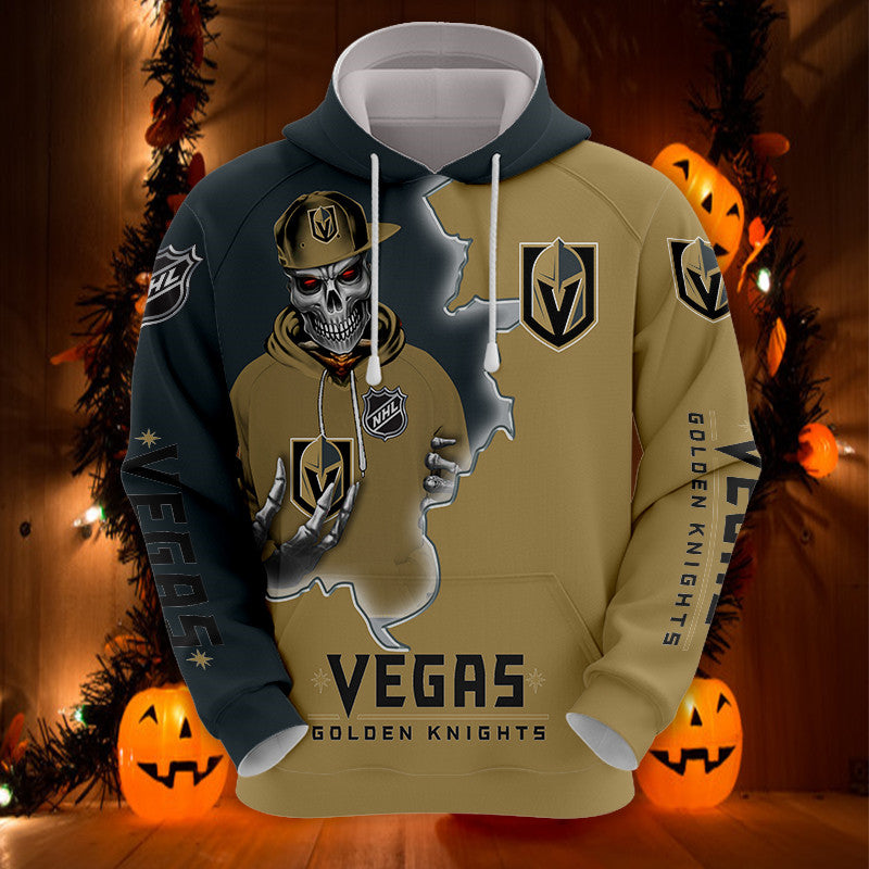 Vegas Golden Knights Skull Hoodies