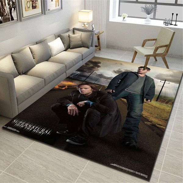 Supernatural Dean And Sam Area Rug, Living Room Bedroom Carpet