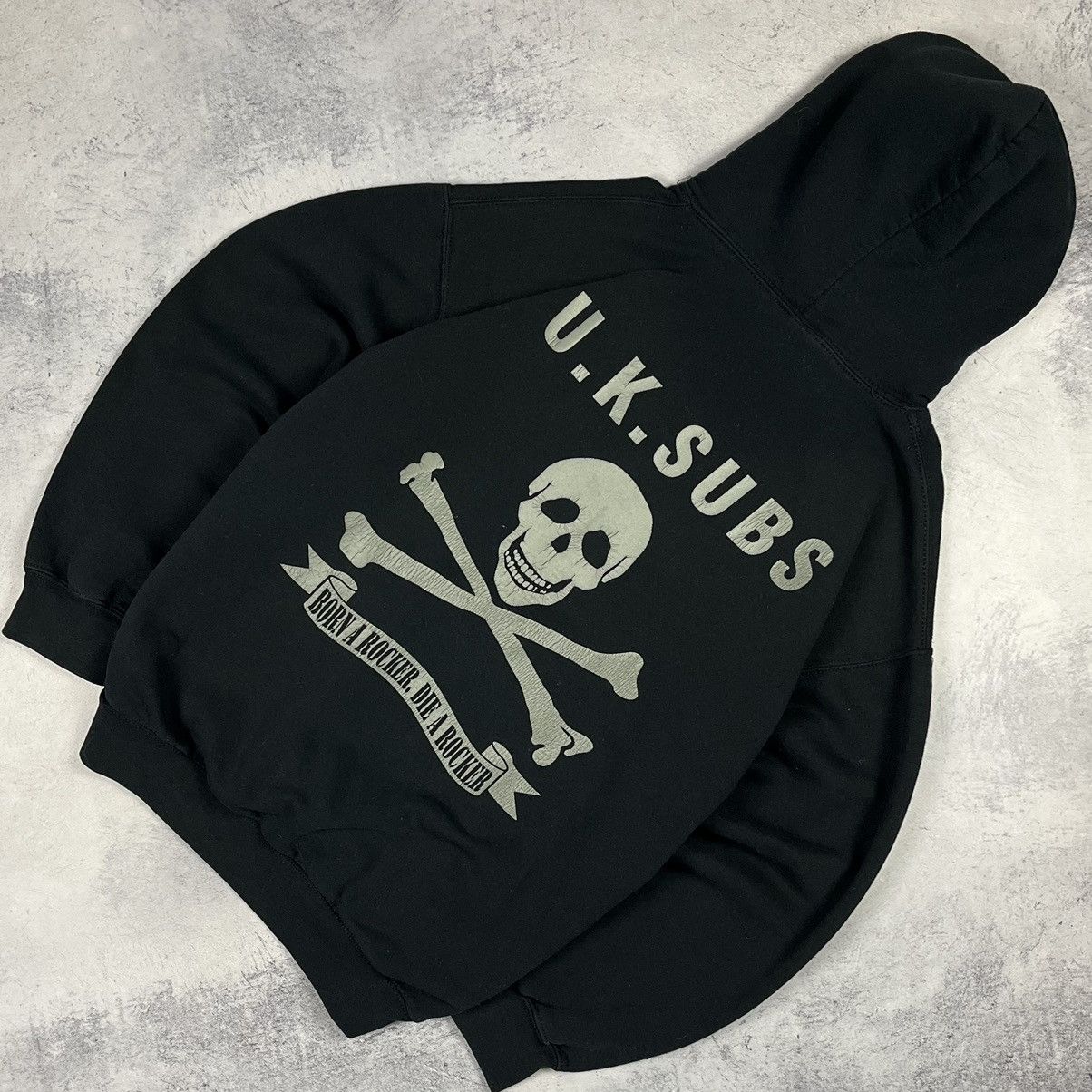 Vintage U.K. Subs rare skulls rock band hoodie 90s, Shirt Outfit, Gift For Men, For Women