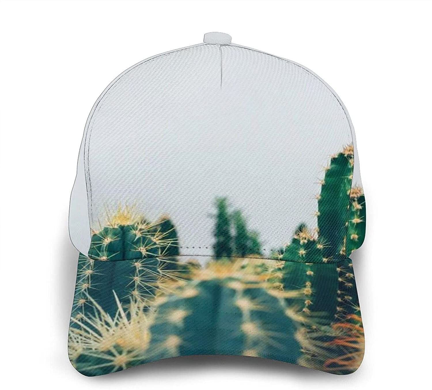 Tropical Plants Print Classic Baseball 3D Cap Adjustable Twill Sports Dad Hats For Unisex