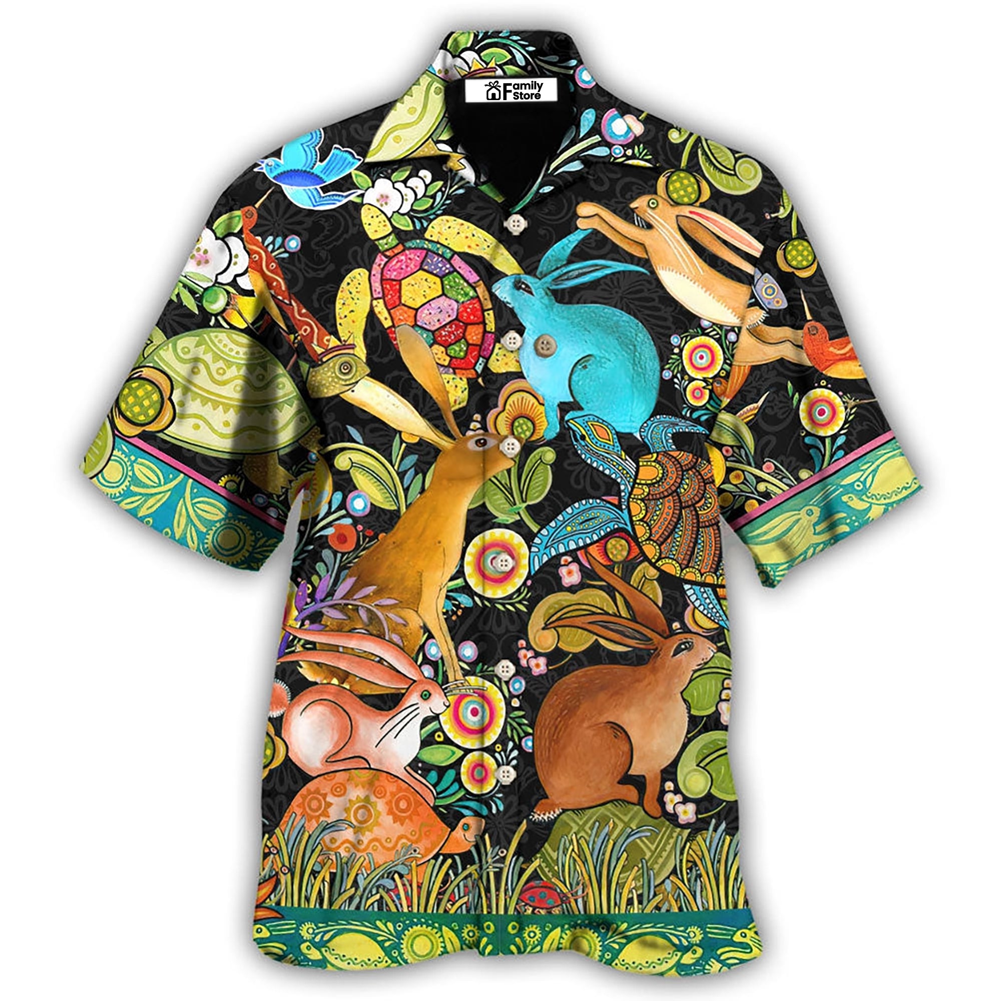 Turtle And Rabbit Slow And Steady Wins The Race – Hawaiian Shirt