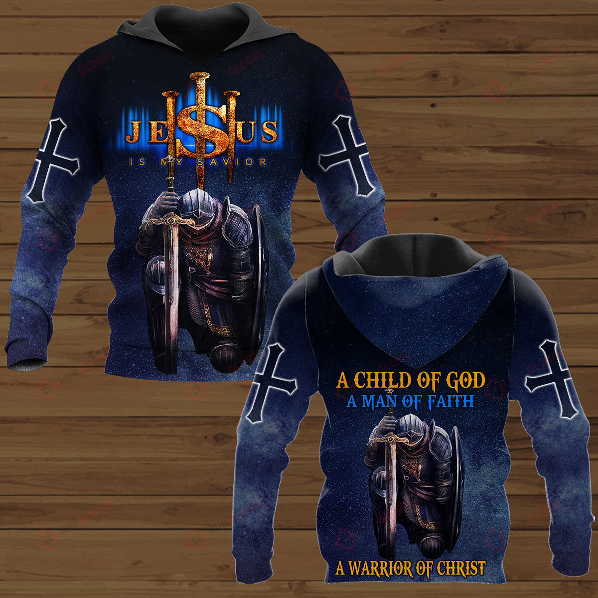 A Child Of God A Man Of Faith A Warrior Of Christ Hoodie