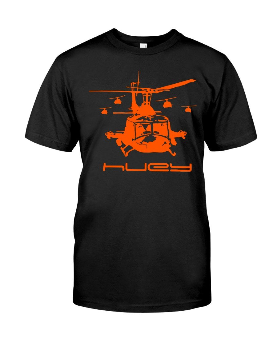 Uh 1 Action Classic T-Shirt, Huey Helicopter Pilot Shirt