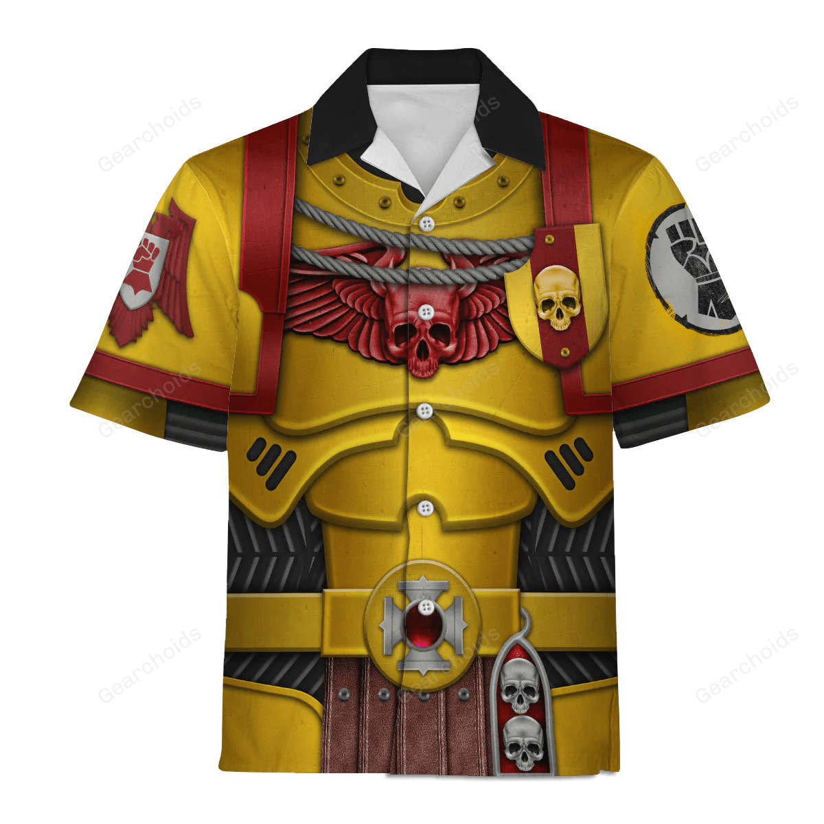 Warhammer Imperial Fists Captain – Costume Cosplay Hawaiian Shirt