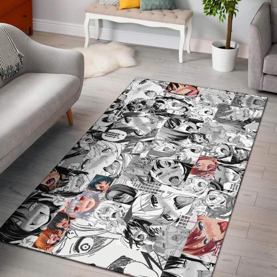 Ahegao Area Rug Carpet