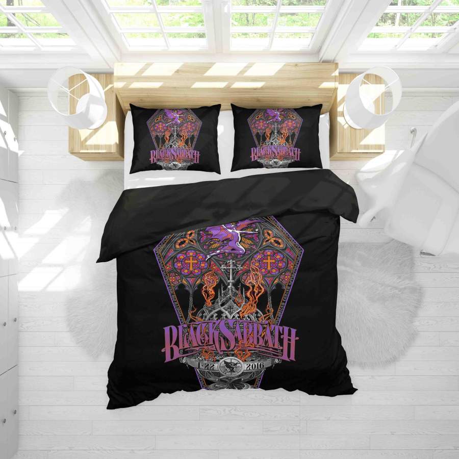 3D Black Sabbath Quilt Cover Set Bedding Set Duvet Cover Pillowcases SF71