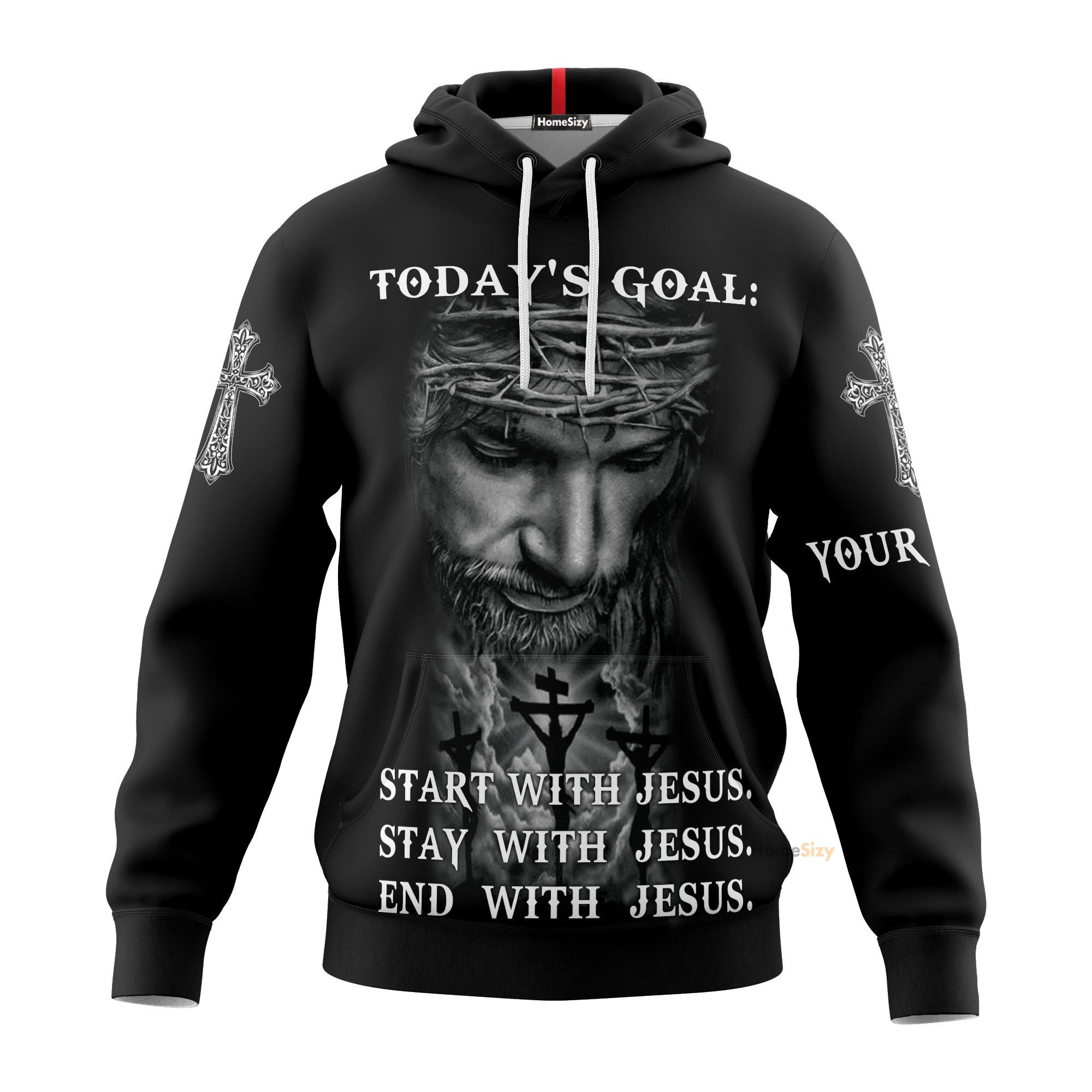 Personalized Christian Jesus Today’S Goal Hoodie For Men & Women