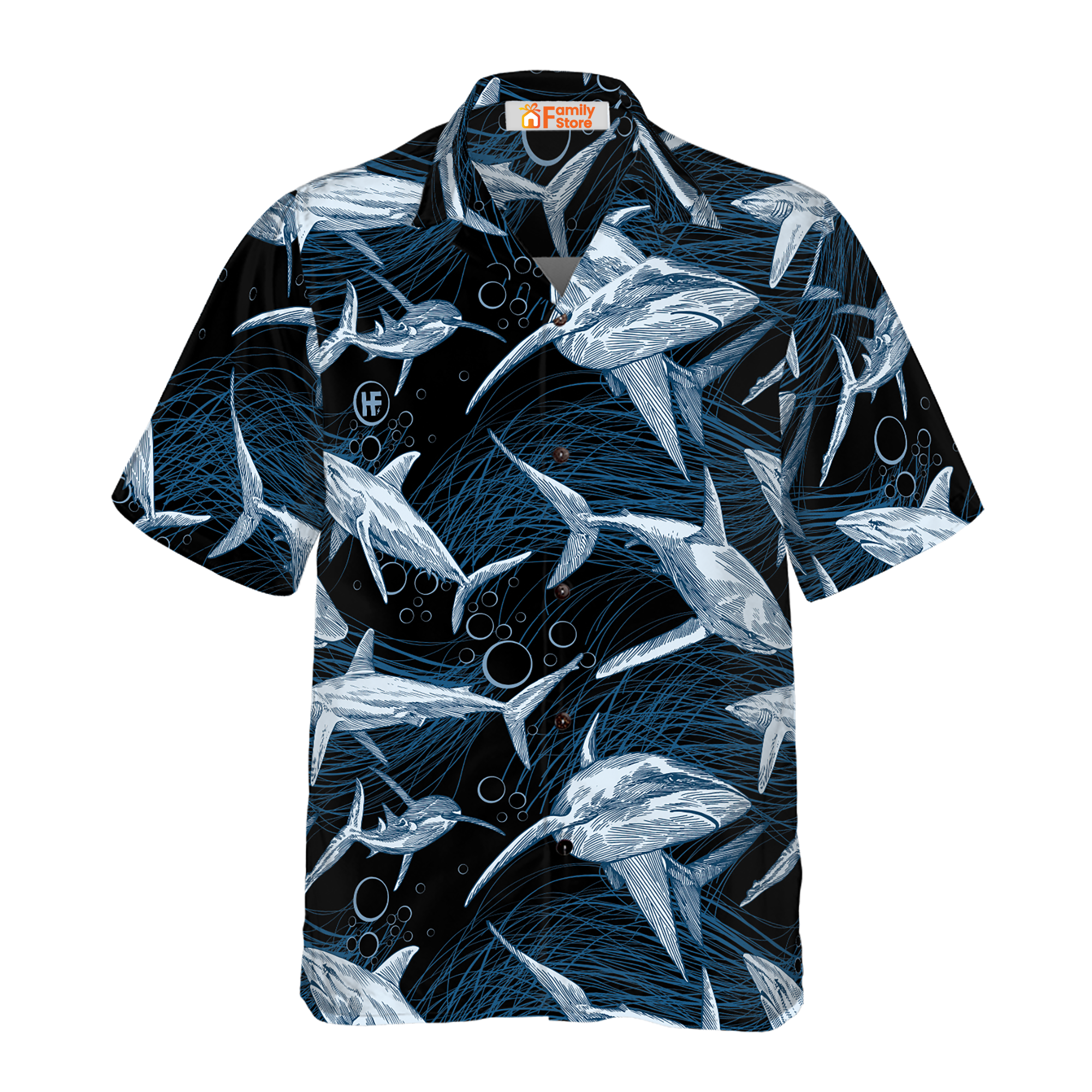 Under Water Shark Hawaiian Shirt