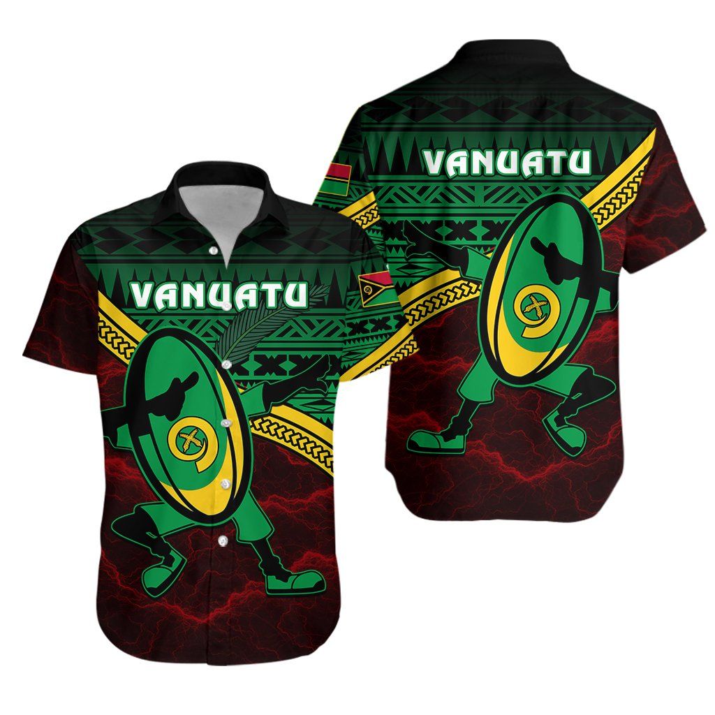 Vanuatu Rugby Hawaiian Shirt Dab Trend Creative K13