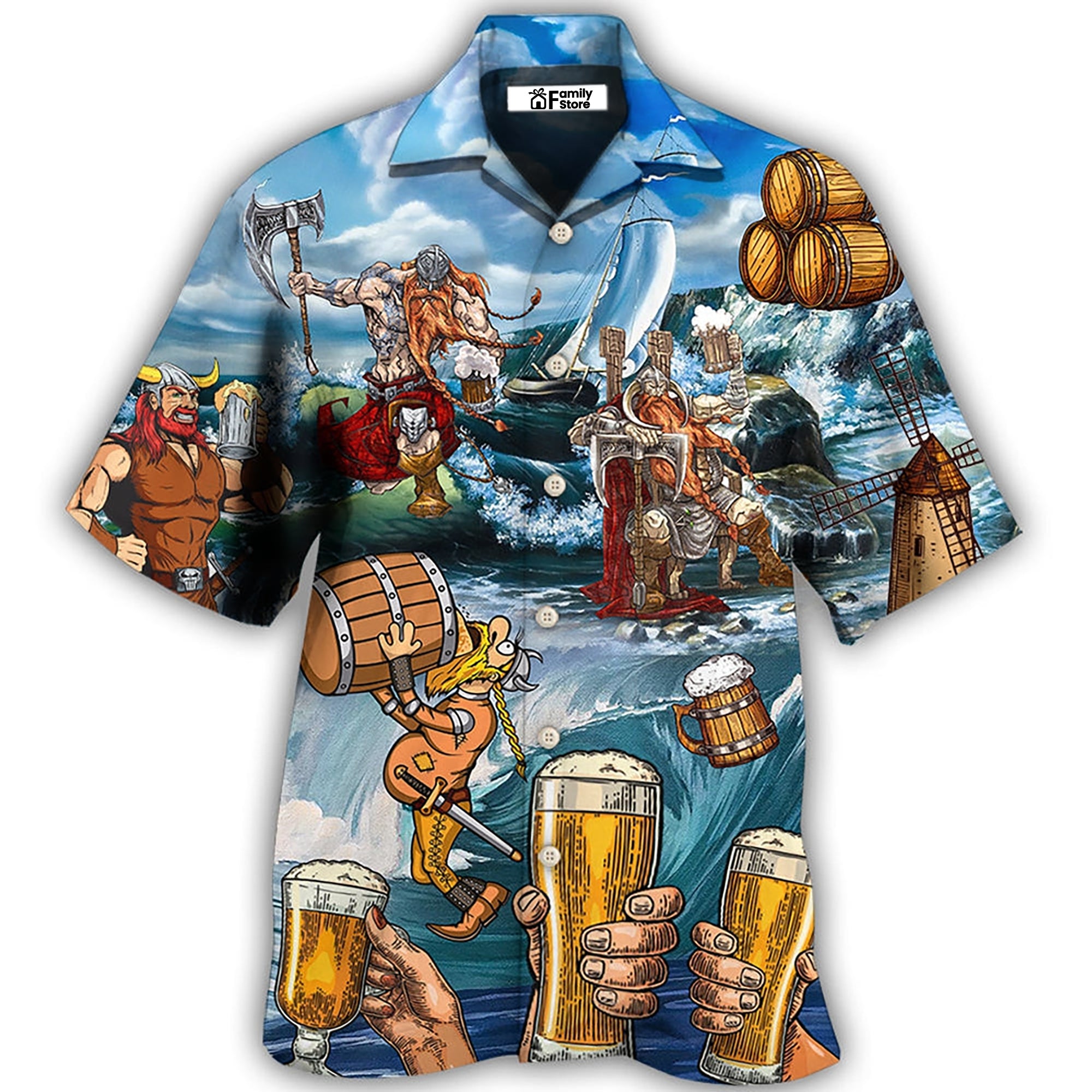 Viking Beer Style I Love It And I Drink It – Hawaiian Shirt