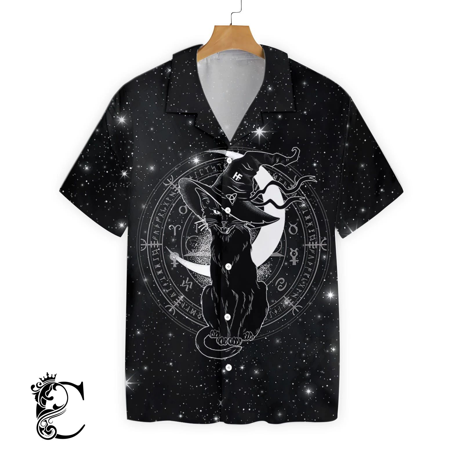 Wicca Black Cat Ez14 0112 Hawaiian Shirt