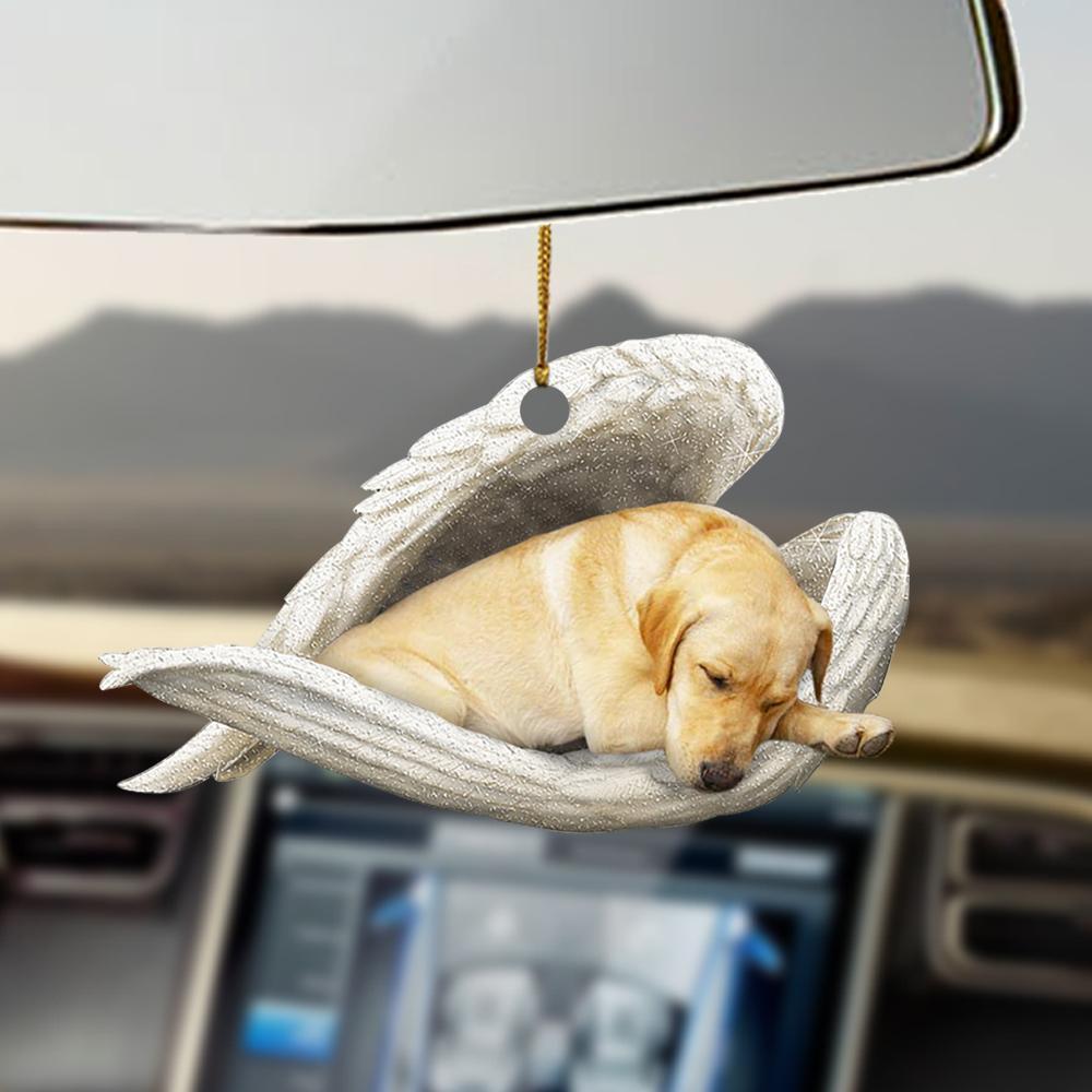 Yellow Labrador Sleeping Angel Ornament – Gift For Dog Lover