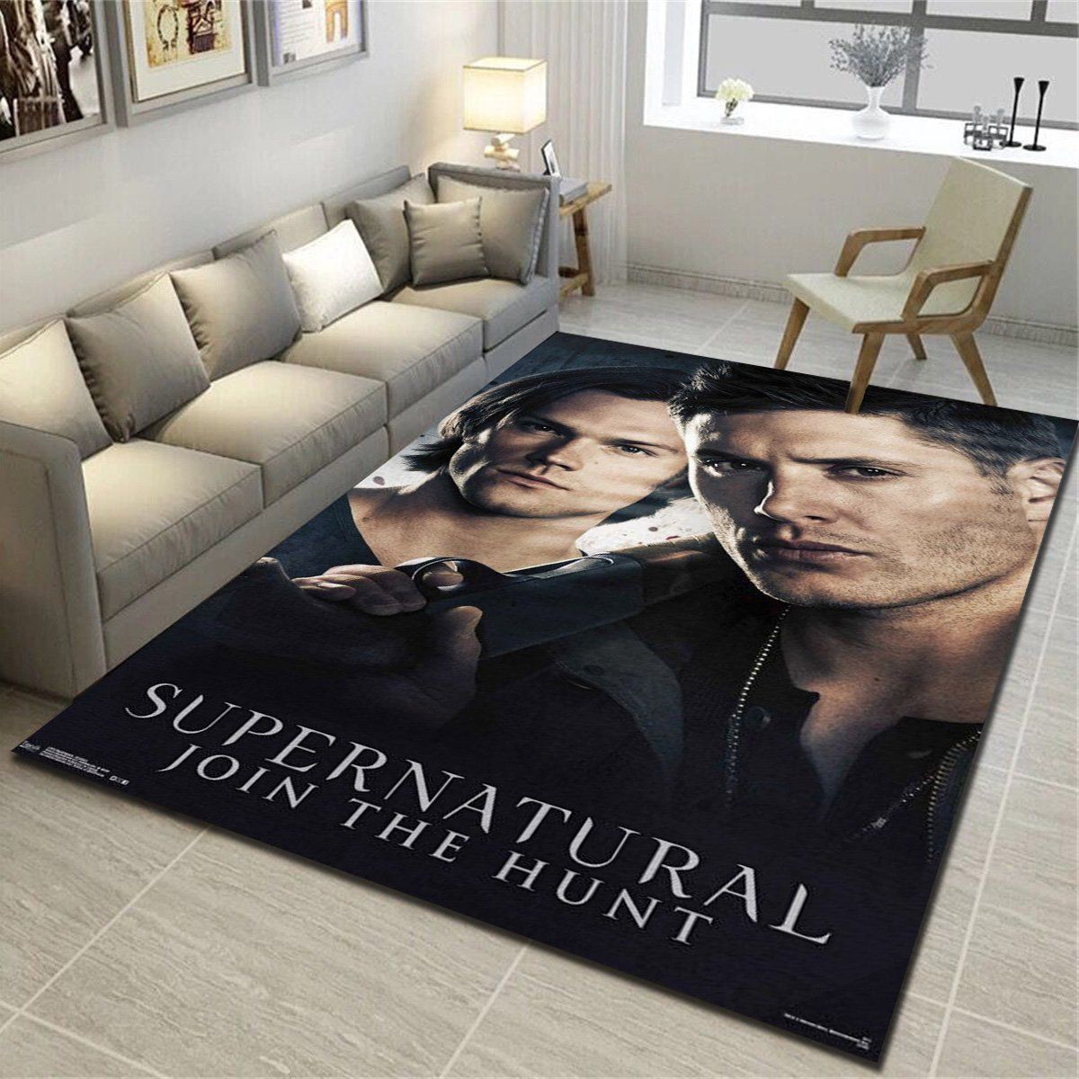 Supernatural Brothers Area Rugs, Living Room Carpet