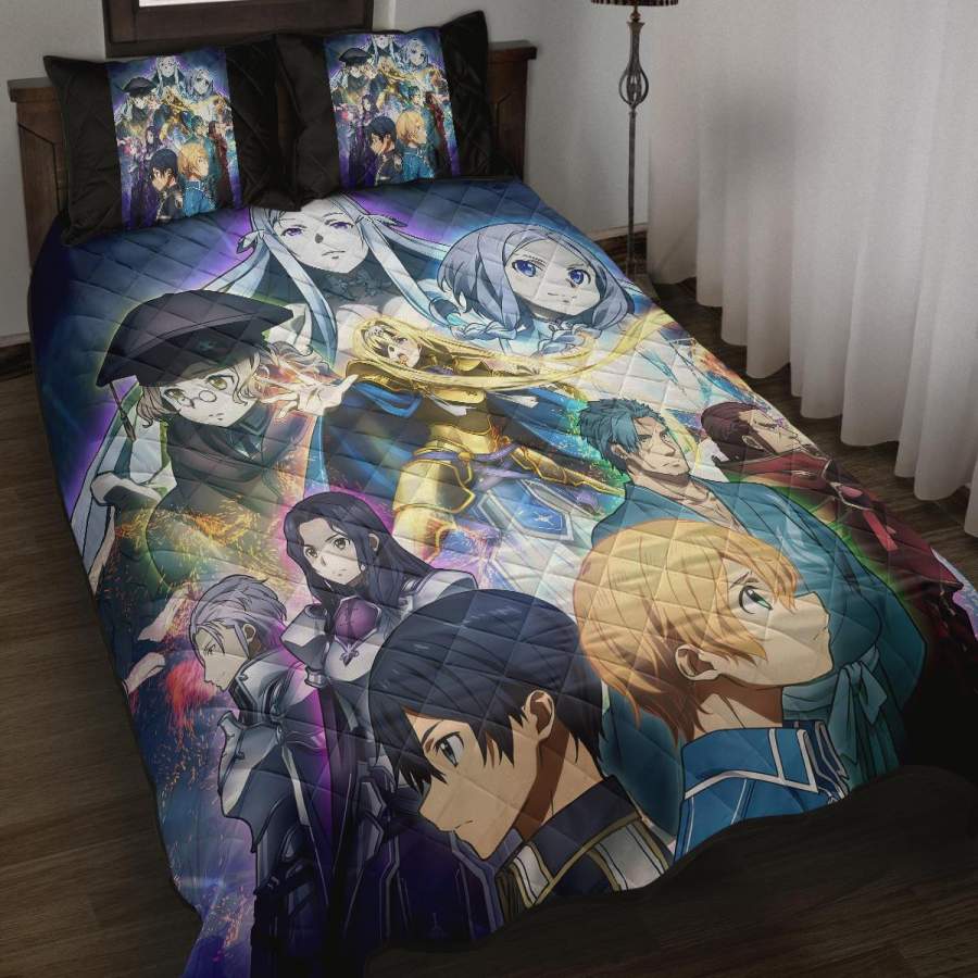 Sword Art Online Anime Quilt Bed Set – Pillow Case – amazing decor gift ideas 1