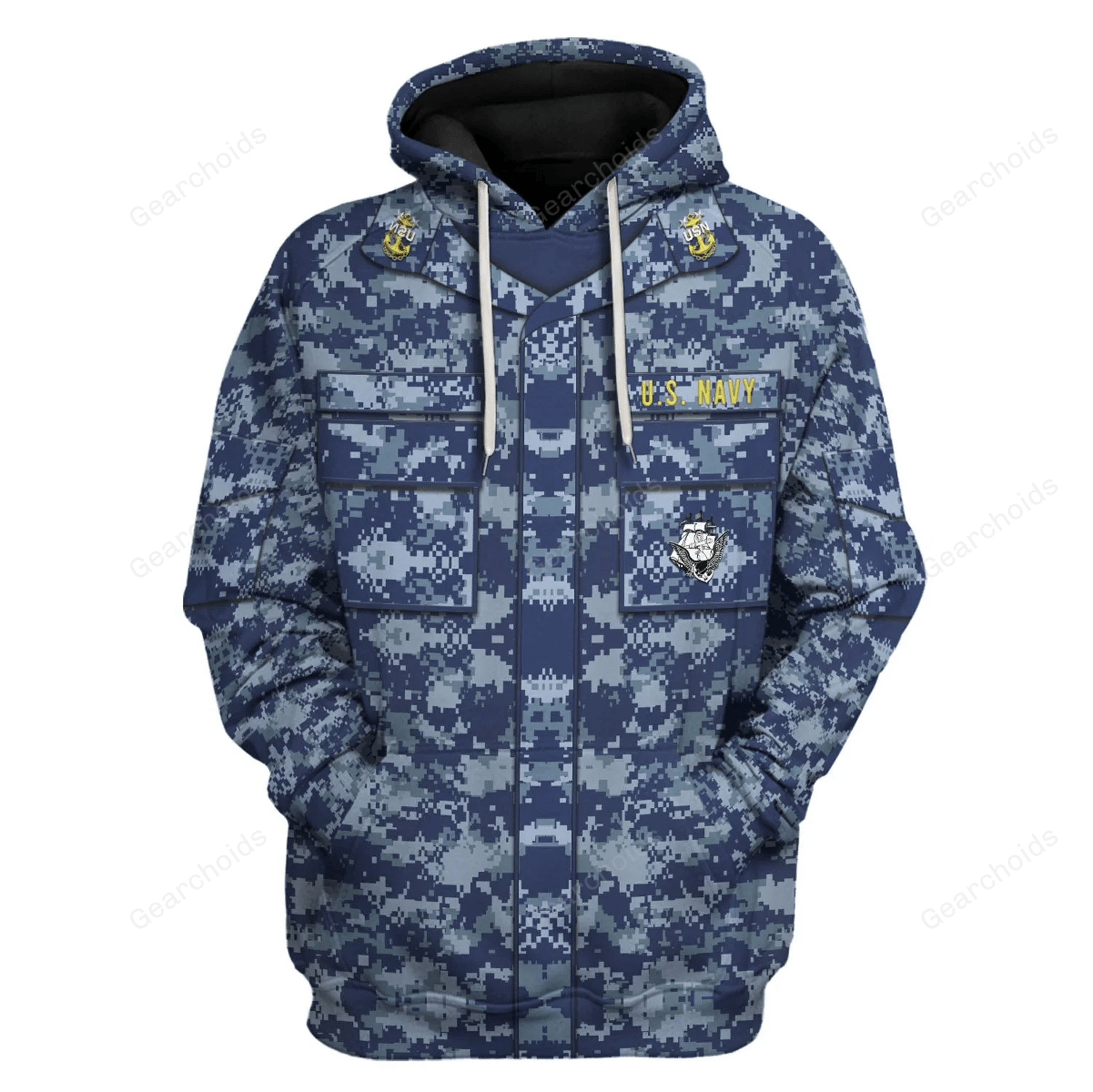 Rank And Branches Us Navy Working Uniform Hoodie Sweatshirt Sweatpants