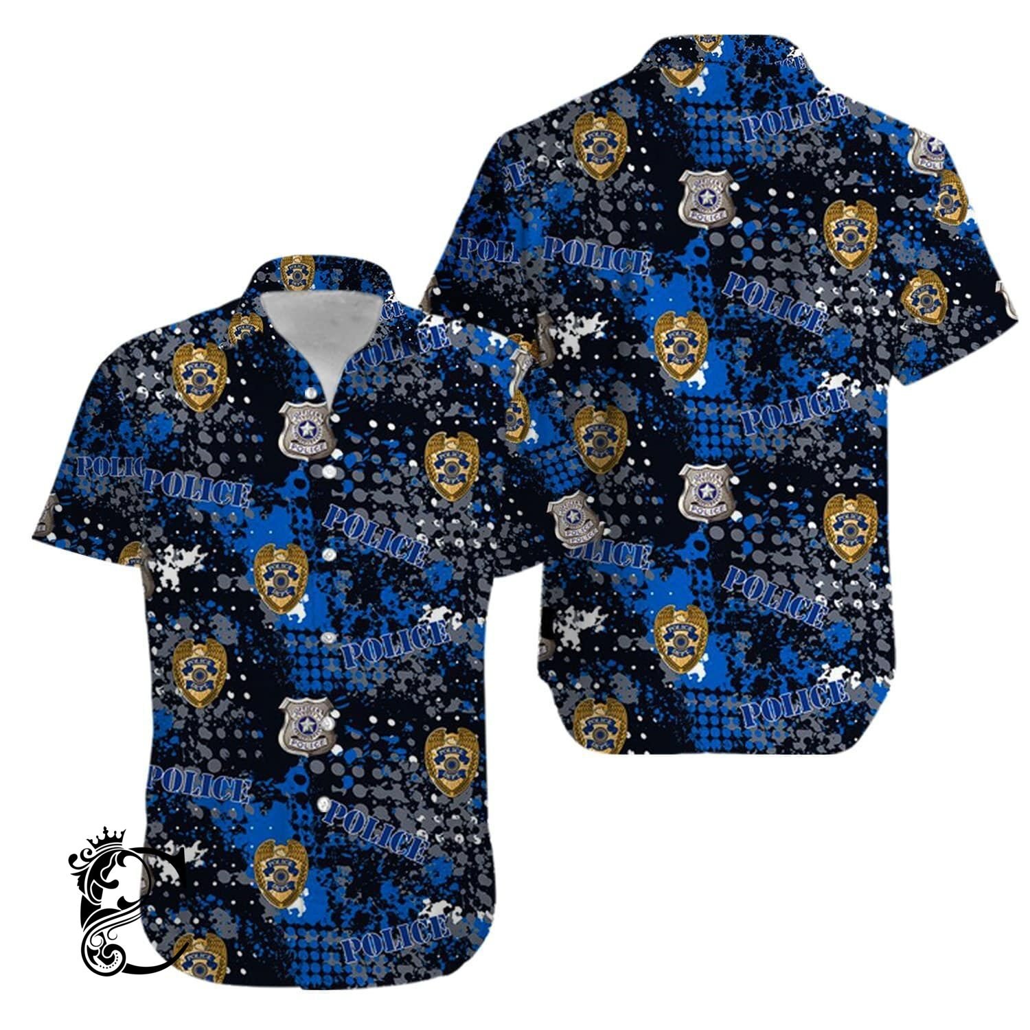 Us Police Hawaiian Shirts