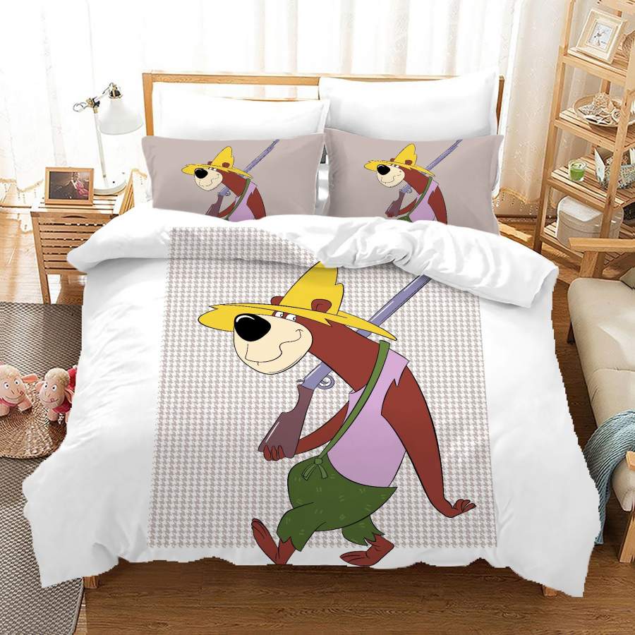 3D Cartoon Bear Brown Quilt Cover Set Bedding Set Duvet Cover Pillowcases A654 LQH