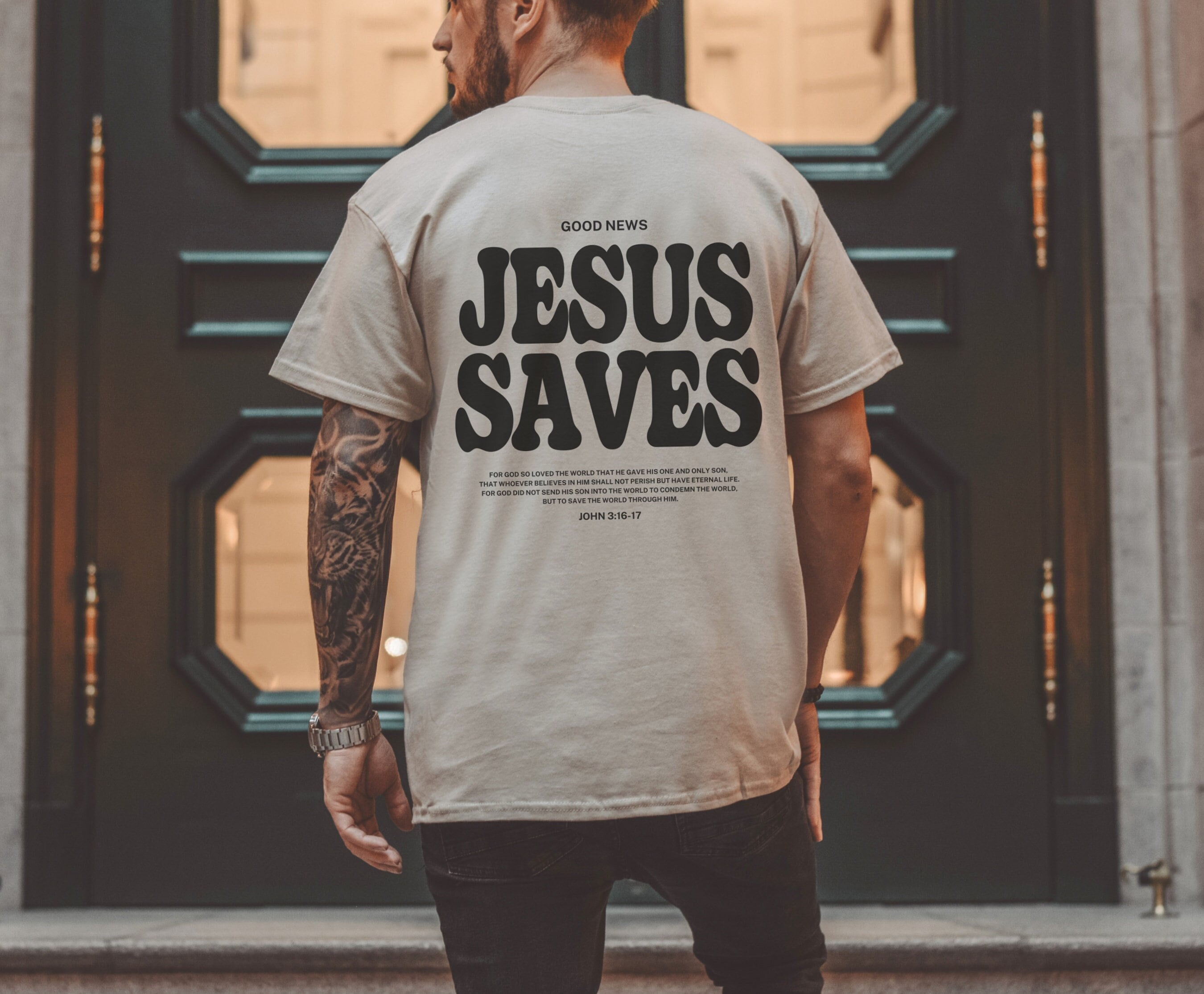 Aesthetic Jesus Shirt Christian Shirt For Men Christian Apparel Christian Clothing Christian Streetwear Jesus Apparel Bible Verse Shirt