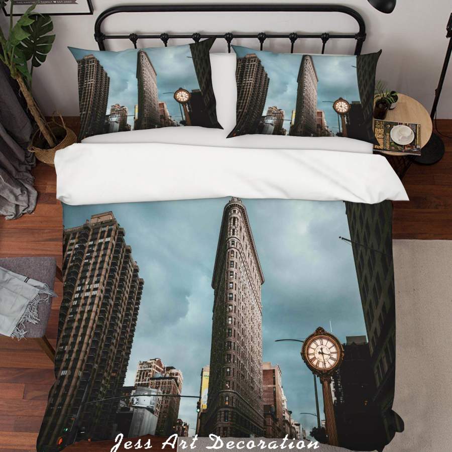 3D High Rise Buildings Cities Quilt Cover Set Bedding Set Duvet Cover Pillowcases A008 LQH