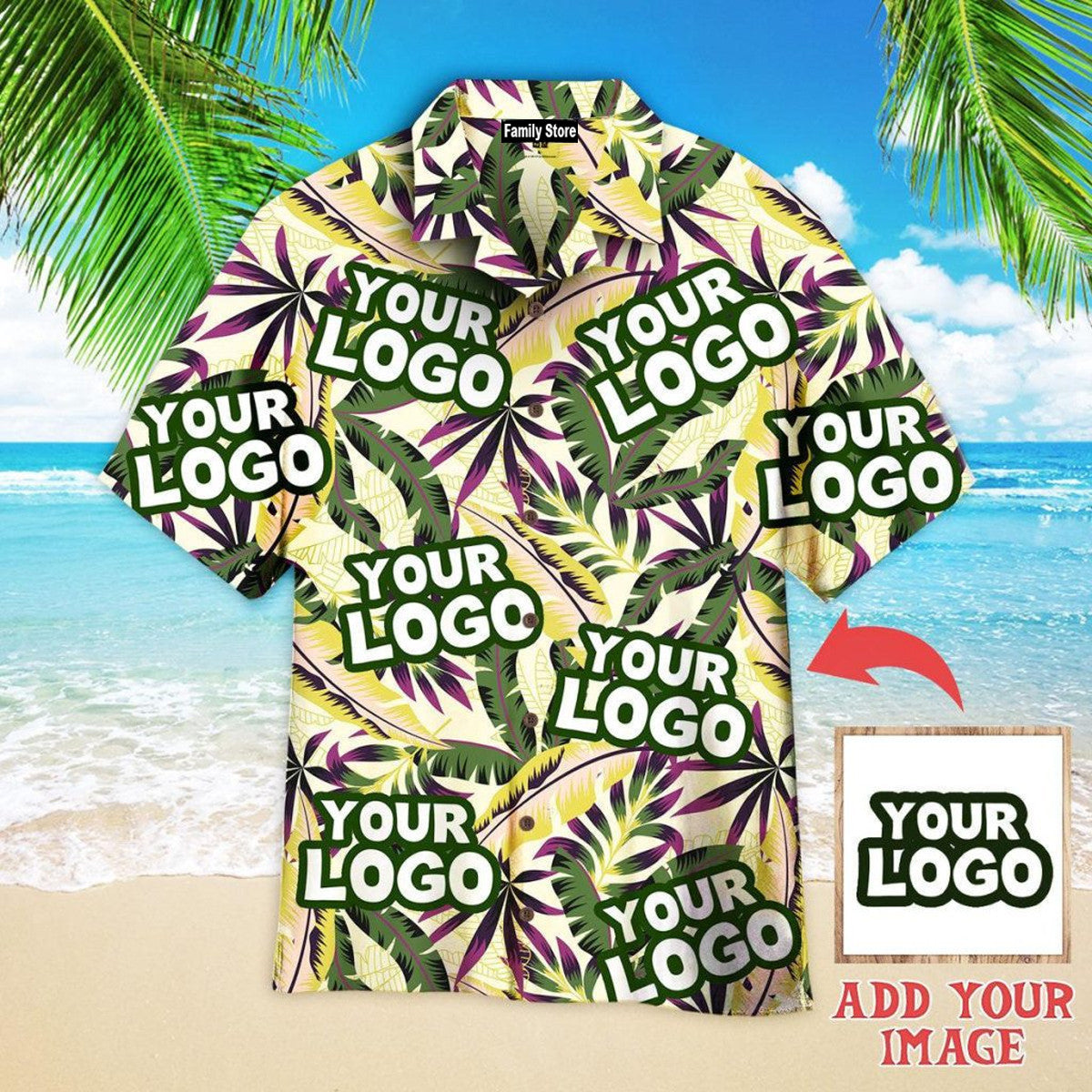 Tropical Seamless Your Logo Custom Hawaiian Shirt Pn302094Lb