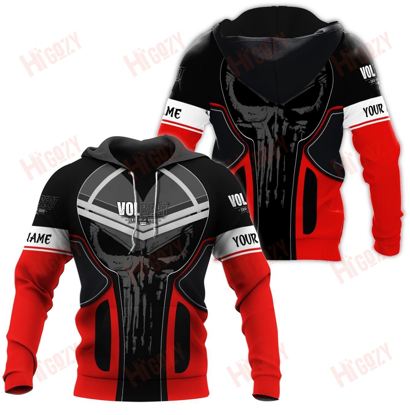 Volbeat 3D Hoodies Clothing Store Zip Hoodie Cool Hoodies, Hoodies For Women/ For Men – Nh398