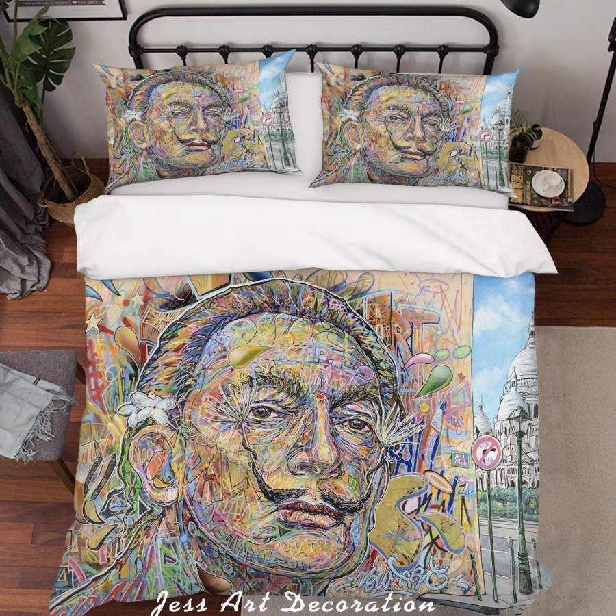 3D Colourful Abstract Art Figure Quilt Cover Set Bedding Set Duvet Cover Pillowcases  ZY D58