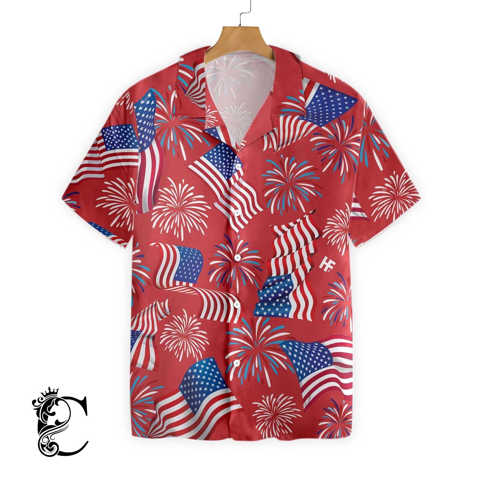 4Th Of July Patriotic Hawaiian Shirt