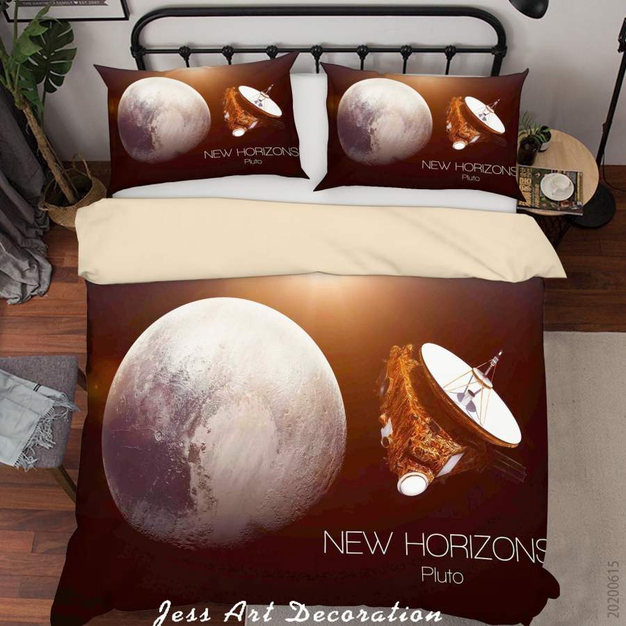 3D Radar Satellite Planet Universe Quilt Cover Set Bedding Set Duvet Cover Pillowcases SF97