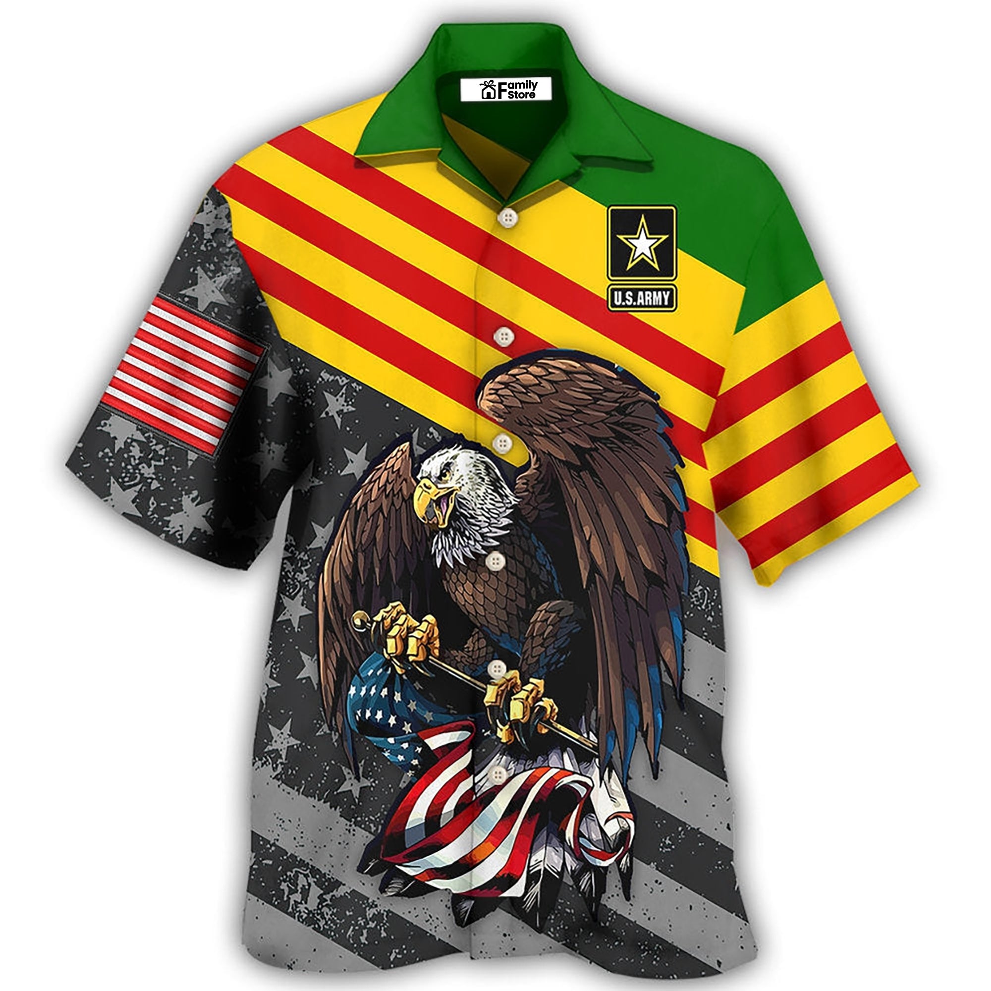 Veteran Vietnam Veteran Love Freedom Proud – Hawaiian Shirt