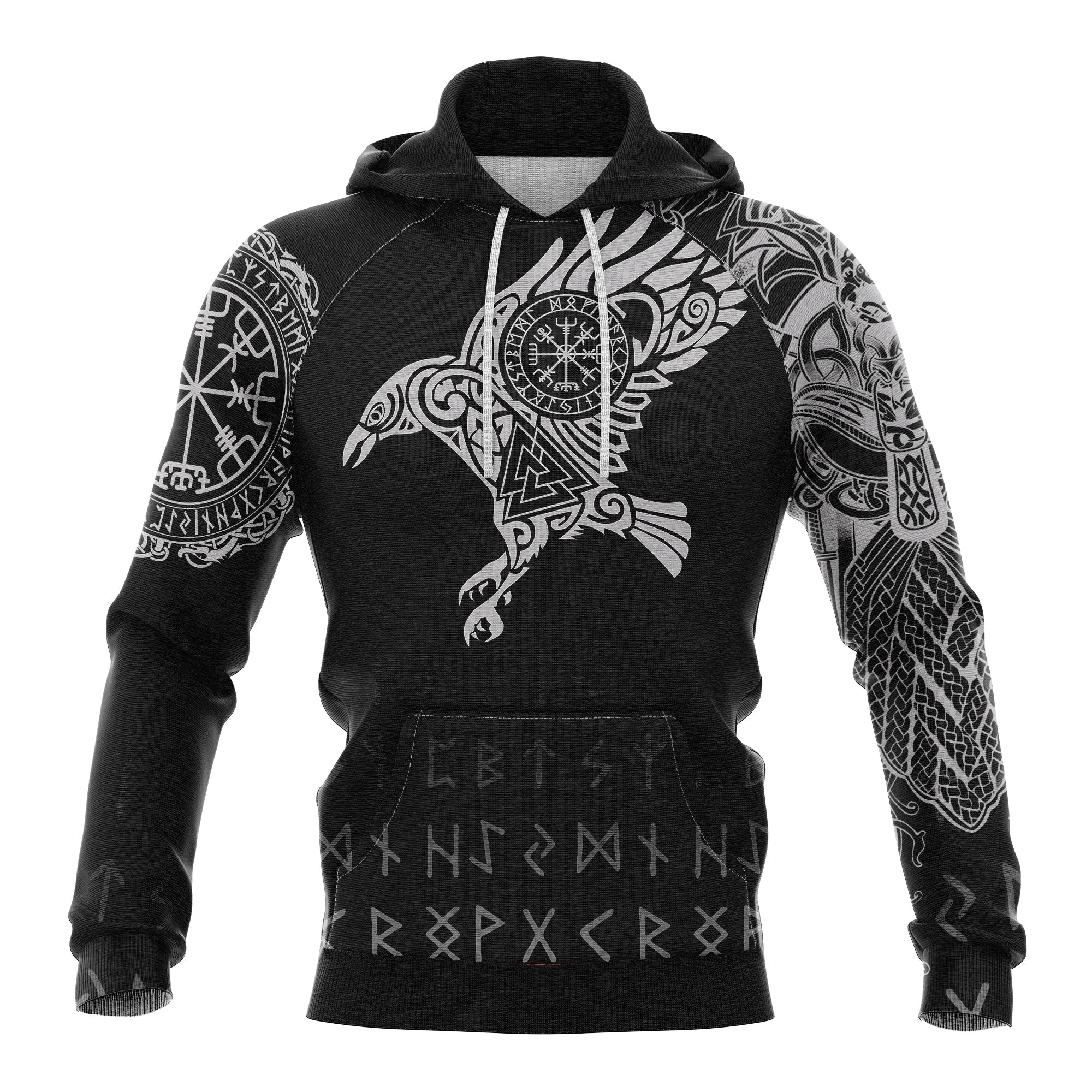 Viking The Raven Of Odin Hoodie For Men And Women