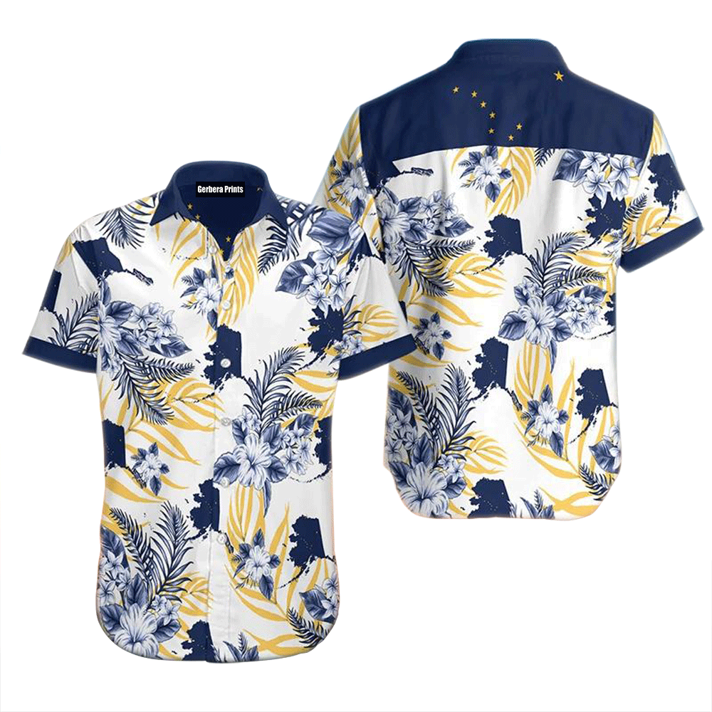 Alaska Proud Blue Aloha Hawaiian Shirts For Men And For Women