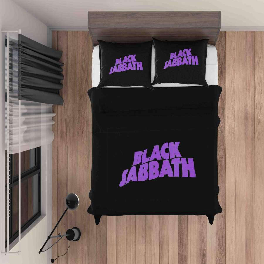 3D Purple Black Sabbath Quilt Cover Set Bedding Set Duvet Cover Pillowcases SF48