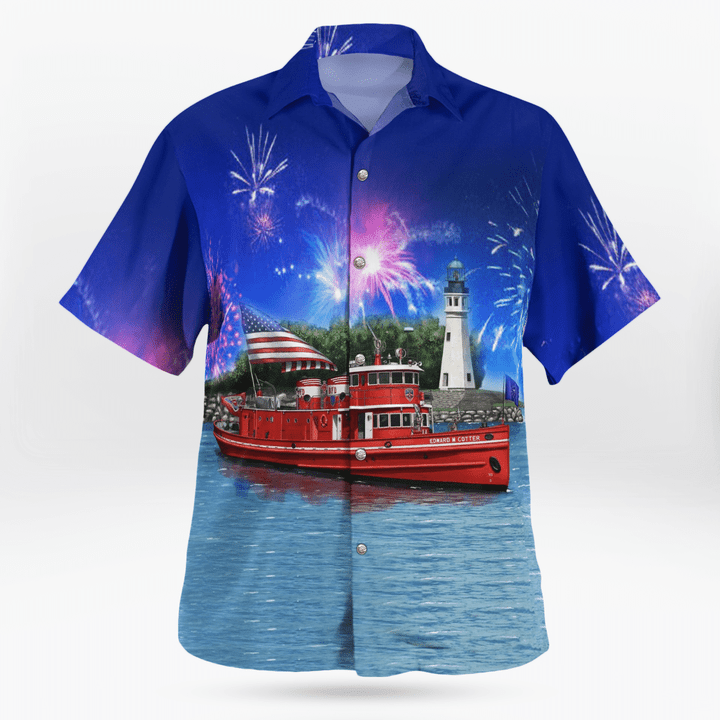 4Th Of July Buffalo Fire Department Edward Hawaiian Shirt