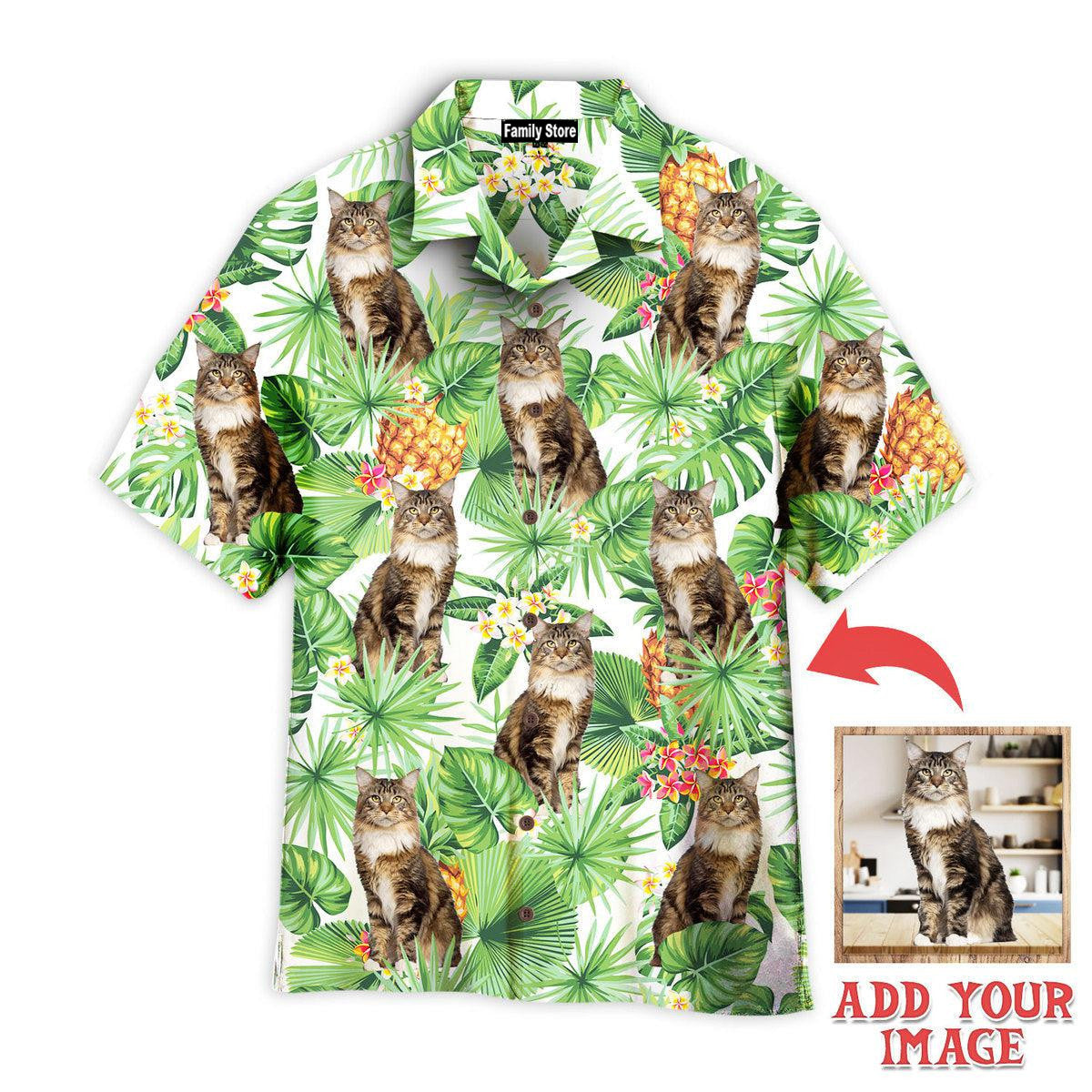 Tropical Pineapple Maine Coon Cat Custom Hawaiian Shirt Pn302095Lb