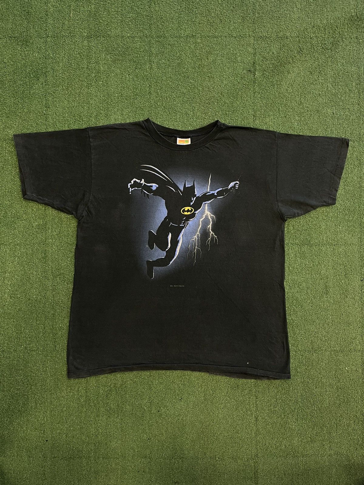 Vintage 90s Batman Lighting Jump 1964 Dc comics Black Tee, Shirt Outfit, Gift For Men, For Women