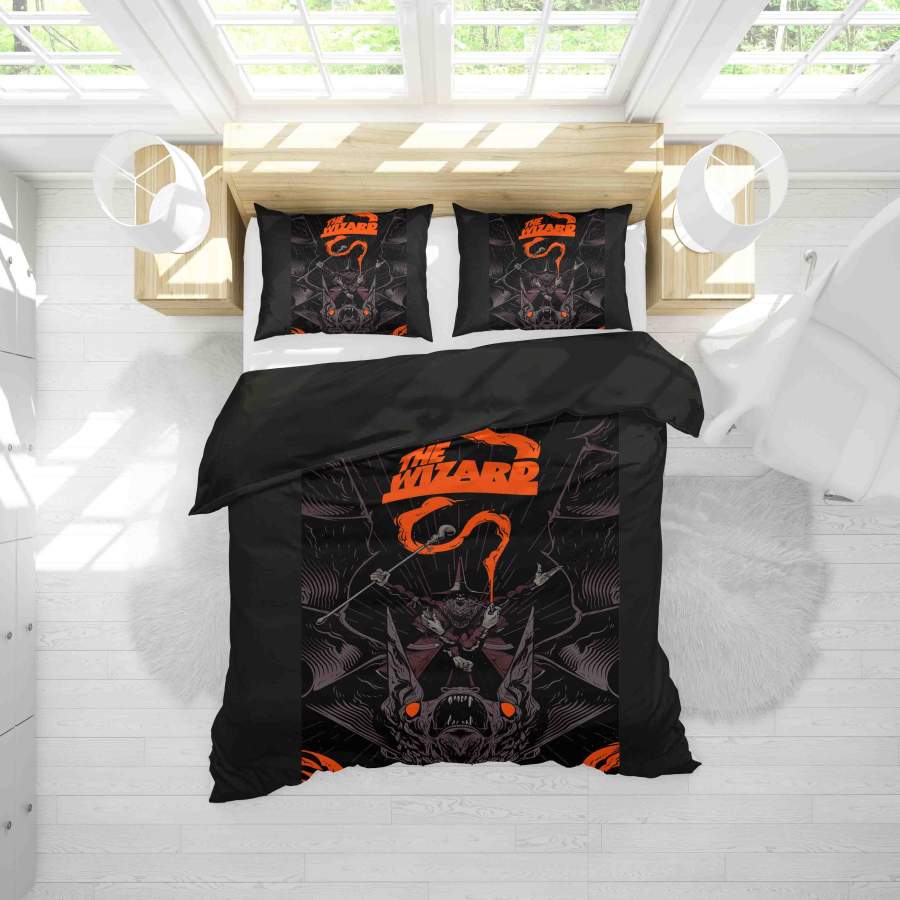 3D Black Wizard Quilt Cover Set Bedding Set Duvet Cover Pillowcases SF86