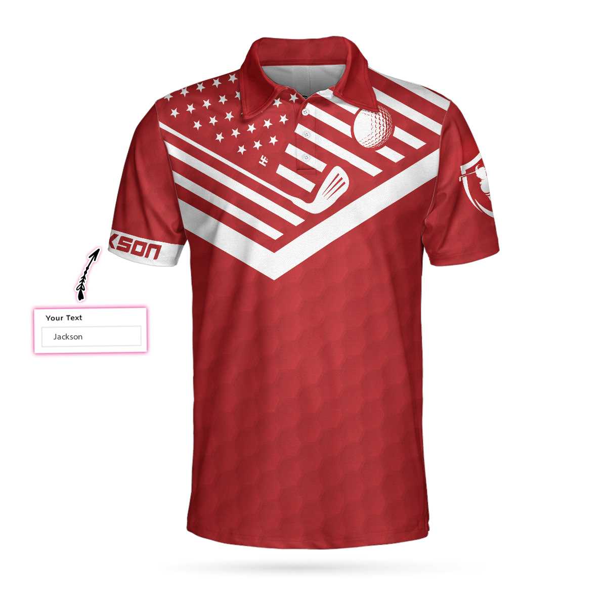 Personalized Custom Name Golf Polo Shirt For Golfers
