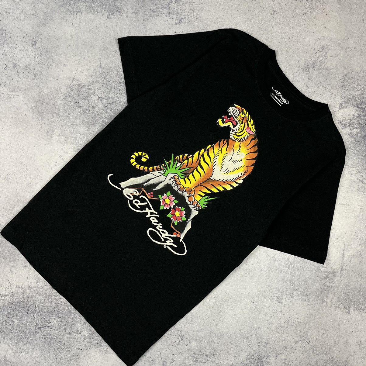 Vintage Ed Hardy tiger tattoo big logo y2k tee 90s, Shirt Outfit, Gift For Men, For Women