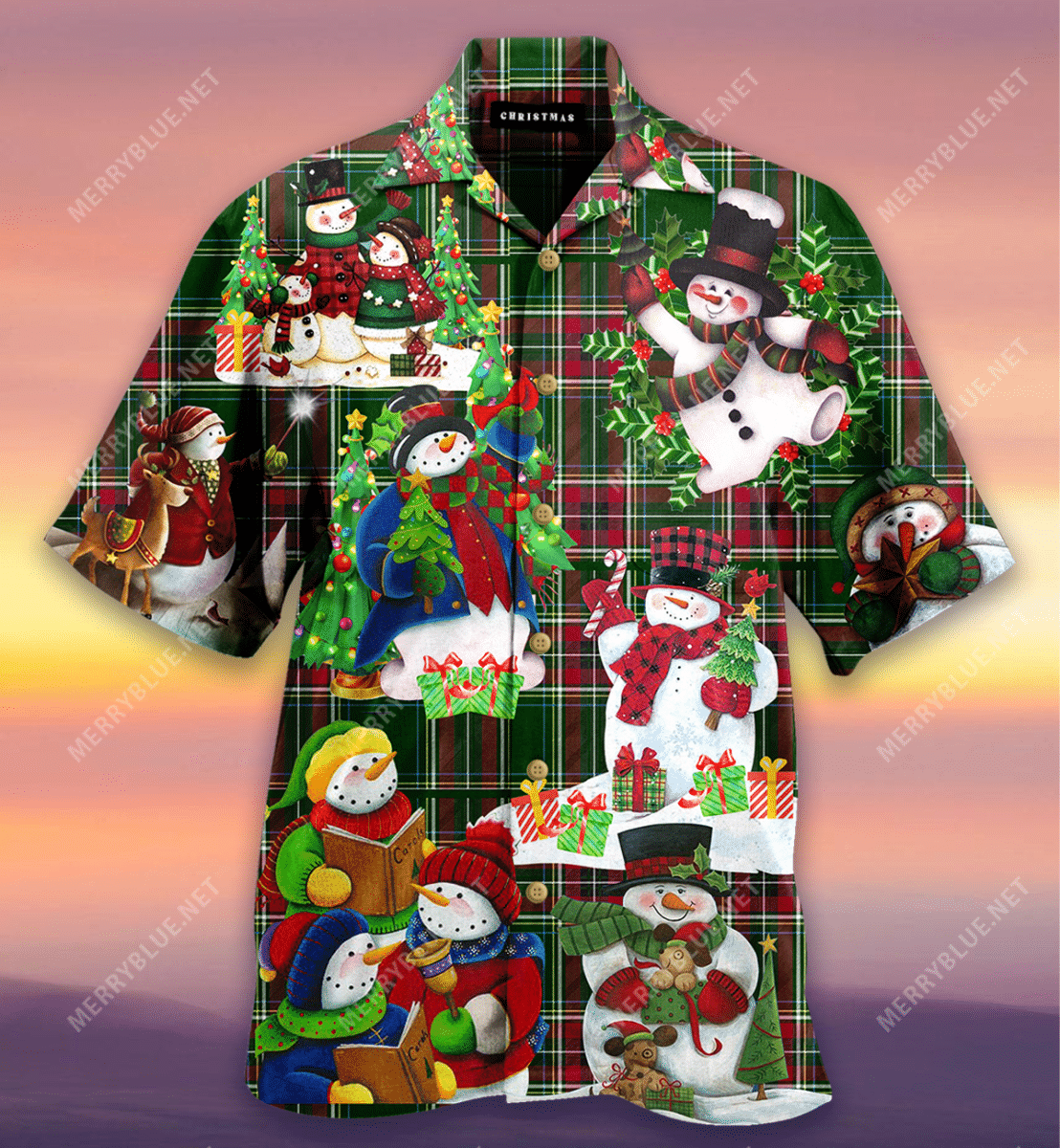 You Had Me At Christmas Snowman Unisex Hawaiian Shirt